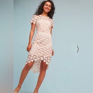 ANTHROPOLOGIE Shoshanna Marcella Dress Sz 4 Pink